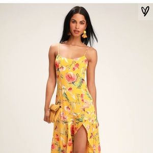 Hello maxi dress - high low yellow! NWT